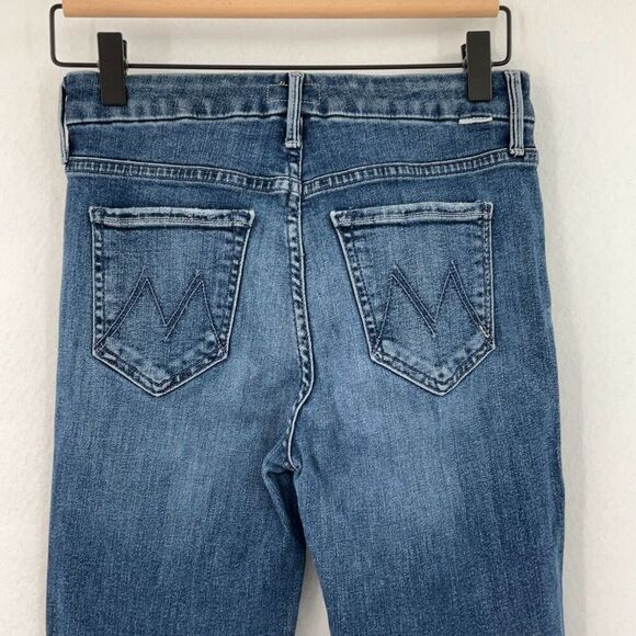 Mother Blue Denim The Looker In Groovin Skinny Ankle Jeans Size 25 - Picture 7 of 12